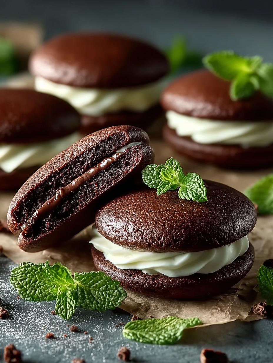 Mint Chocolate Whoopie Pies: 12 Irresistible Treats to Love - Mint Chocolate Whoopie Pies - main visual representation