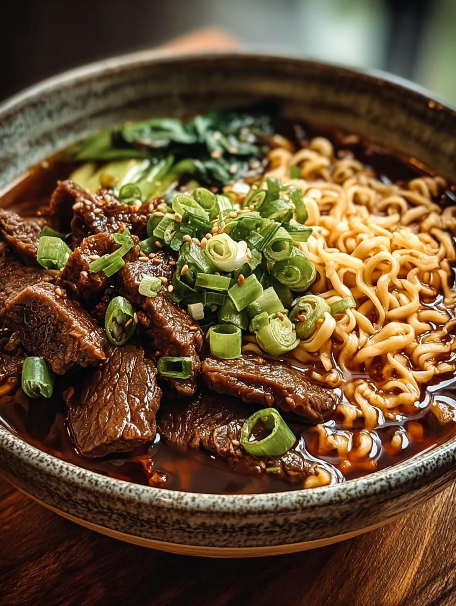 Mongolian Beef Ramen: 30-Minute Savory Delight - Mongolian Beef Ramen - additional detail