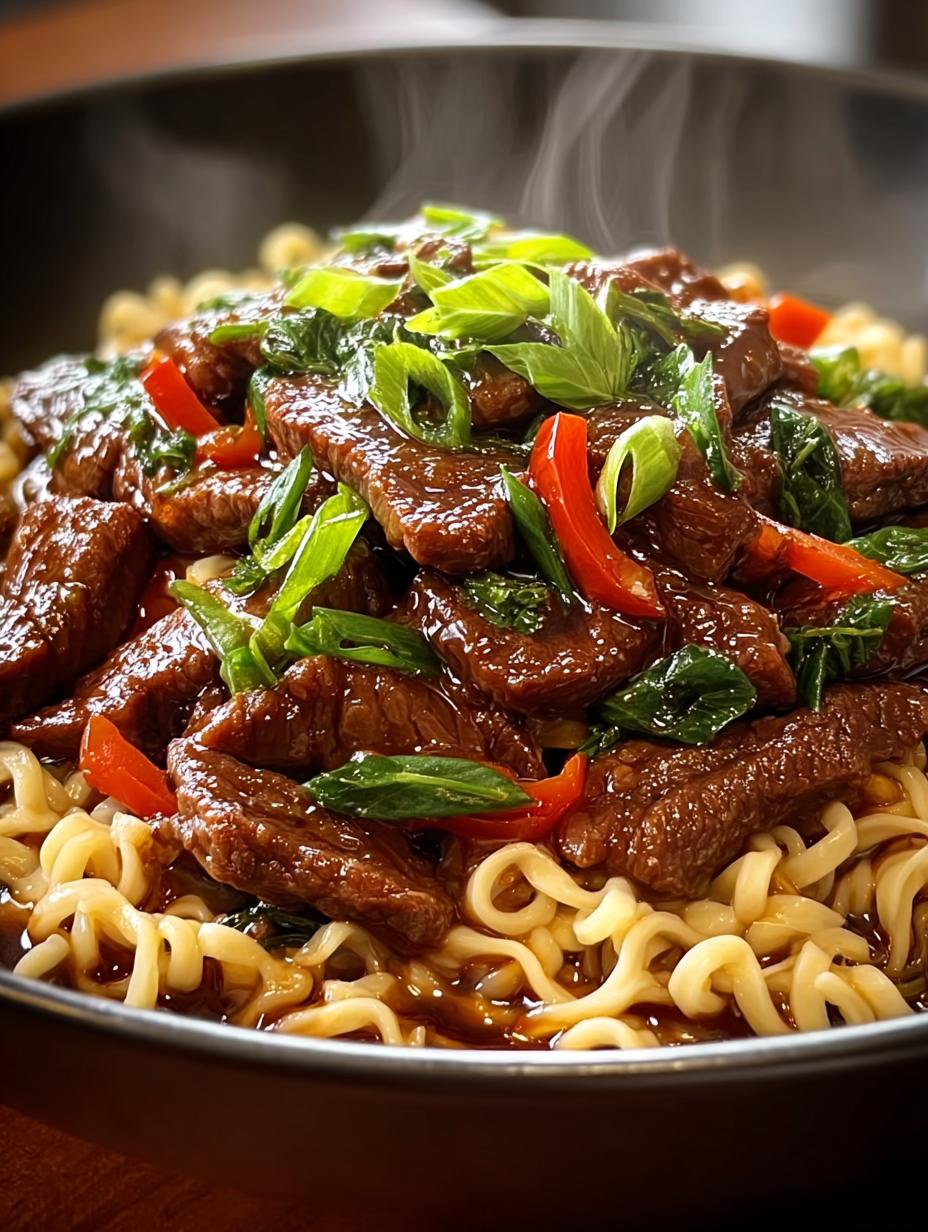 Mongolian Beef Ramen
