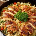 One Pan Chicken Rice