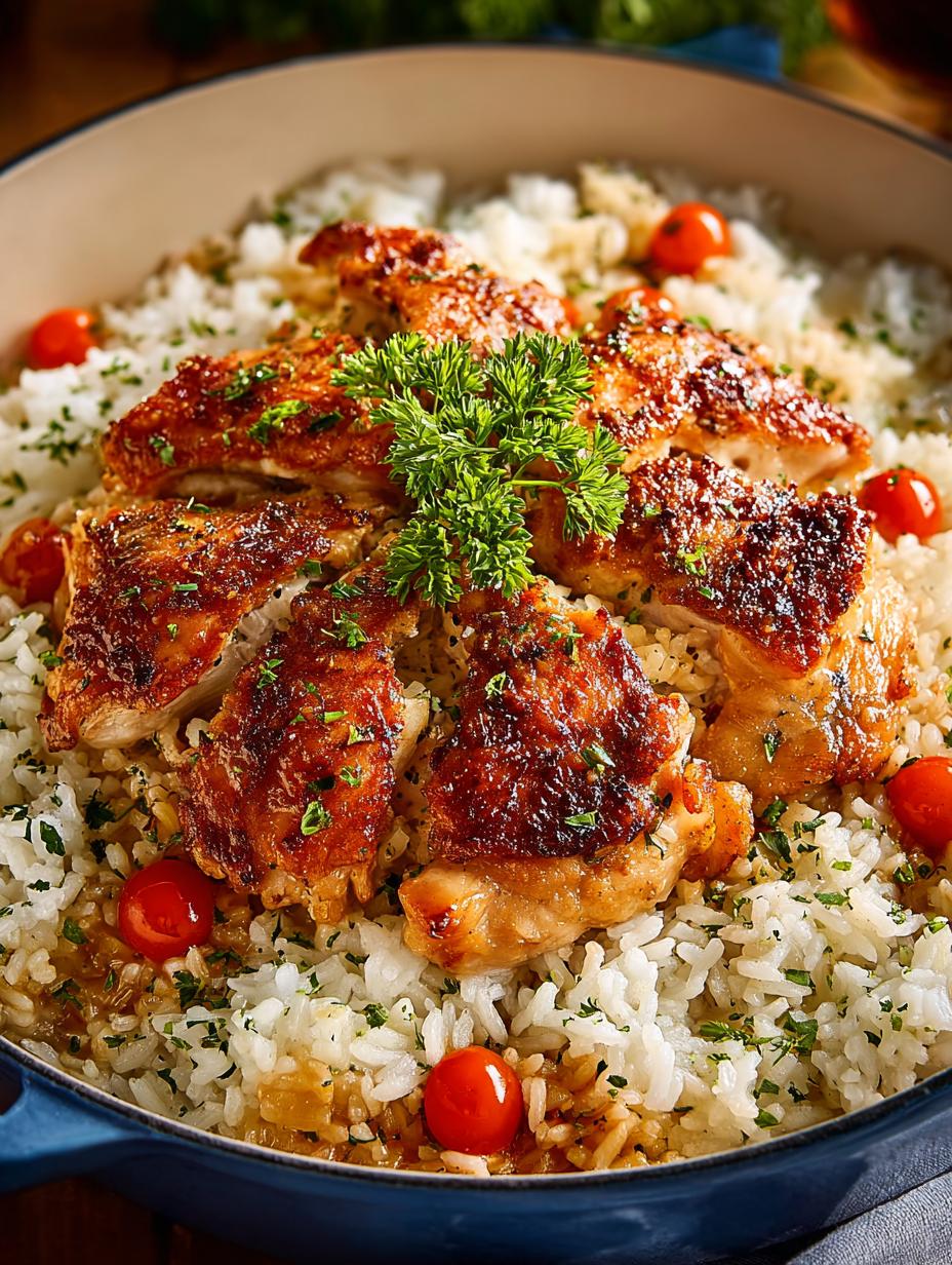 Delicious One Pan Chicken Rice for Cozy Dinners - One Pan Chicken Rice - additional detail