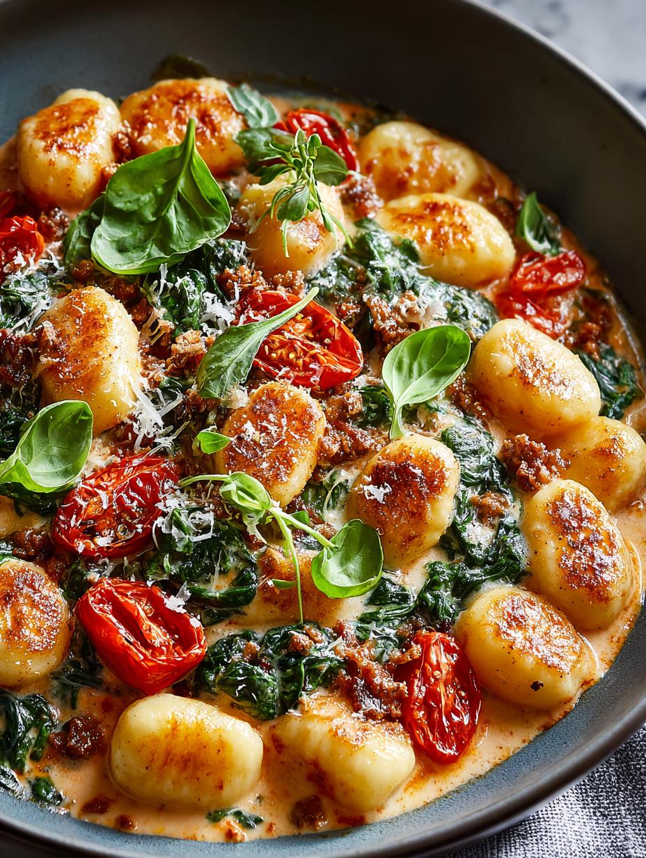 One Pan Creamy Gnocchi