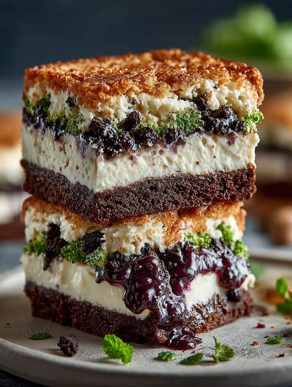 Oreo Cheesecake Brownies Decadent Delight for Dessert - Oreo Cheesecake Brownies Decadent - additional detail