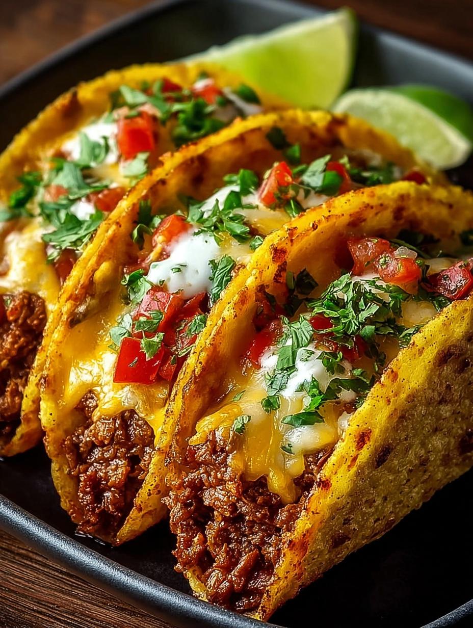 Oven Baked Cheesy Tacos: 10 Minutes to Deliciousness 4 Oven Baked Cheesy Tacos: 10 Minutes to Deliciousness - Oven Baked Cheesy Tacos - main visual representation