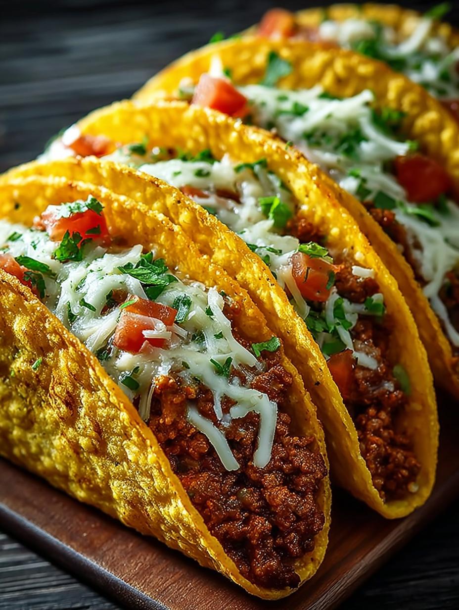 Oven Baked Cheesy Tacos