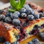 Overnight Blueberry Pancake Casserole