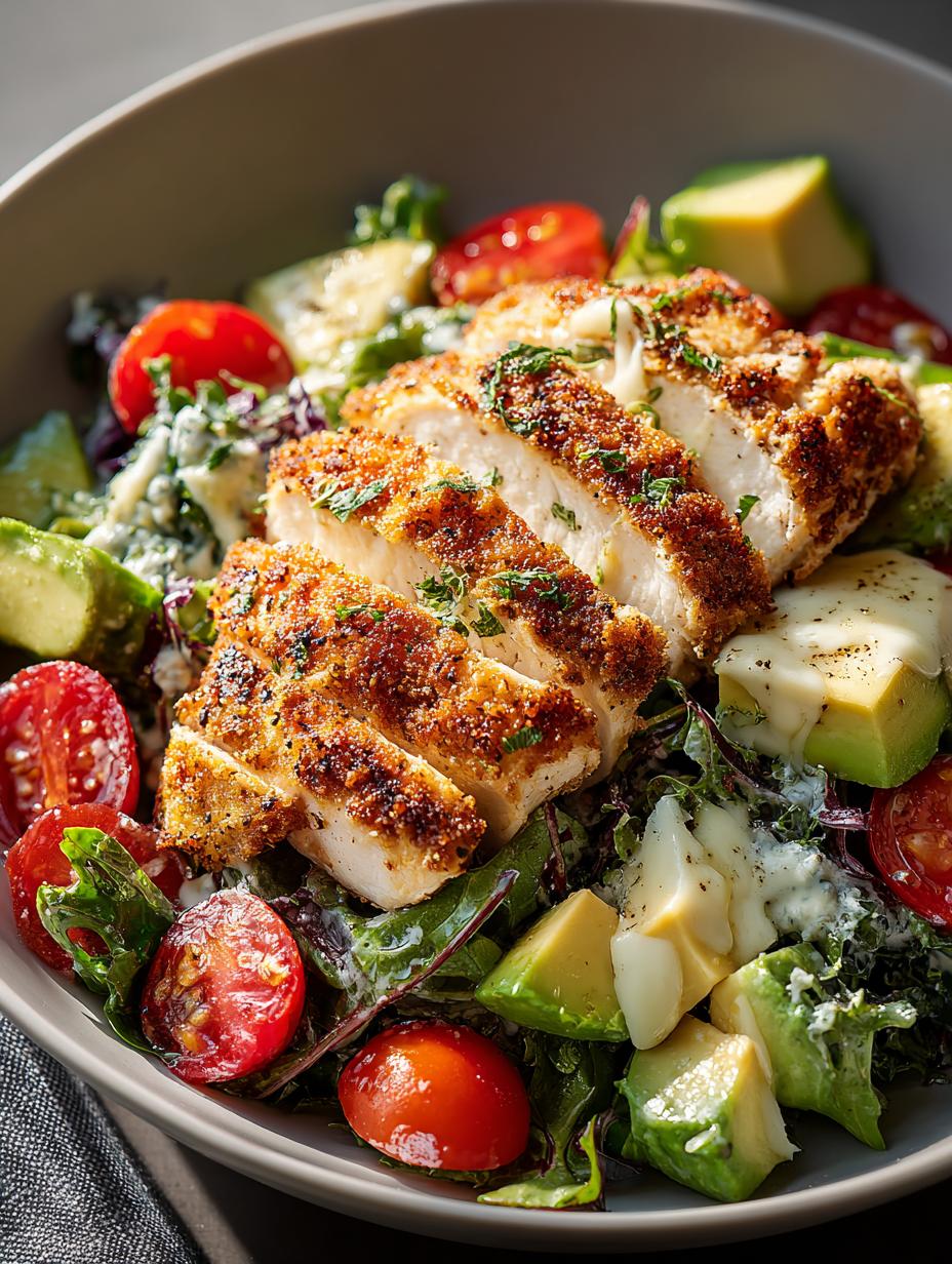Delicious Parmesan Avocado Chicken Salad Recipe - Parmesan Avocado Chicken Salad - additional detail