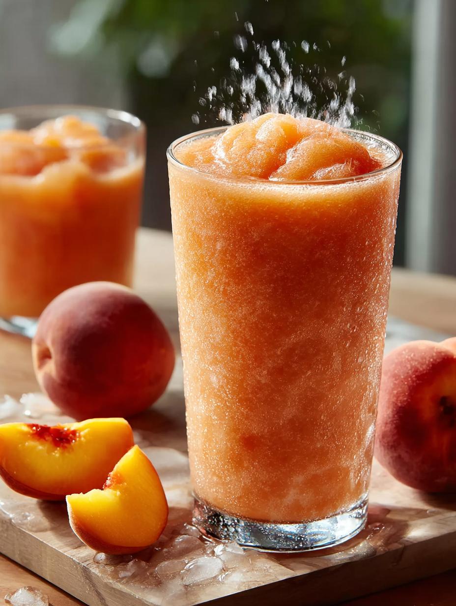Peach Slurpee Icy Summer Delight: 5-Minute Recipe 4 Peach Slurpee Icy Summer Delight: 5-Minute Recipe - Peach Slurpee Icy Summer - main visual representation