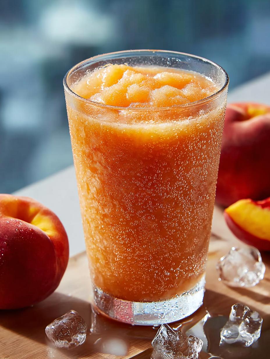 Peach Slurpee Icy Summer