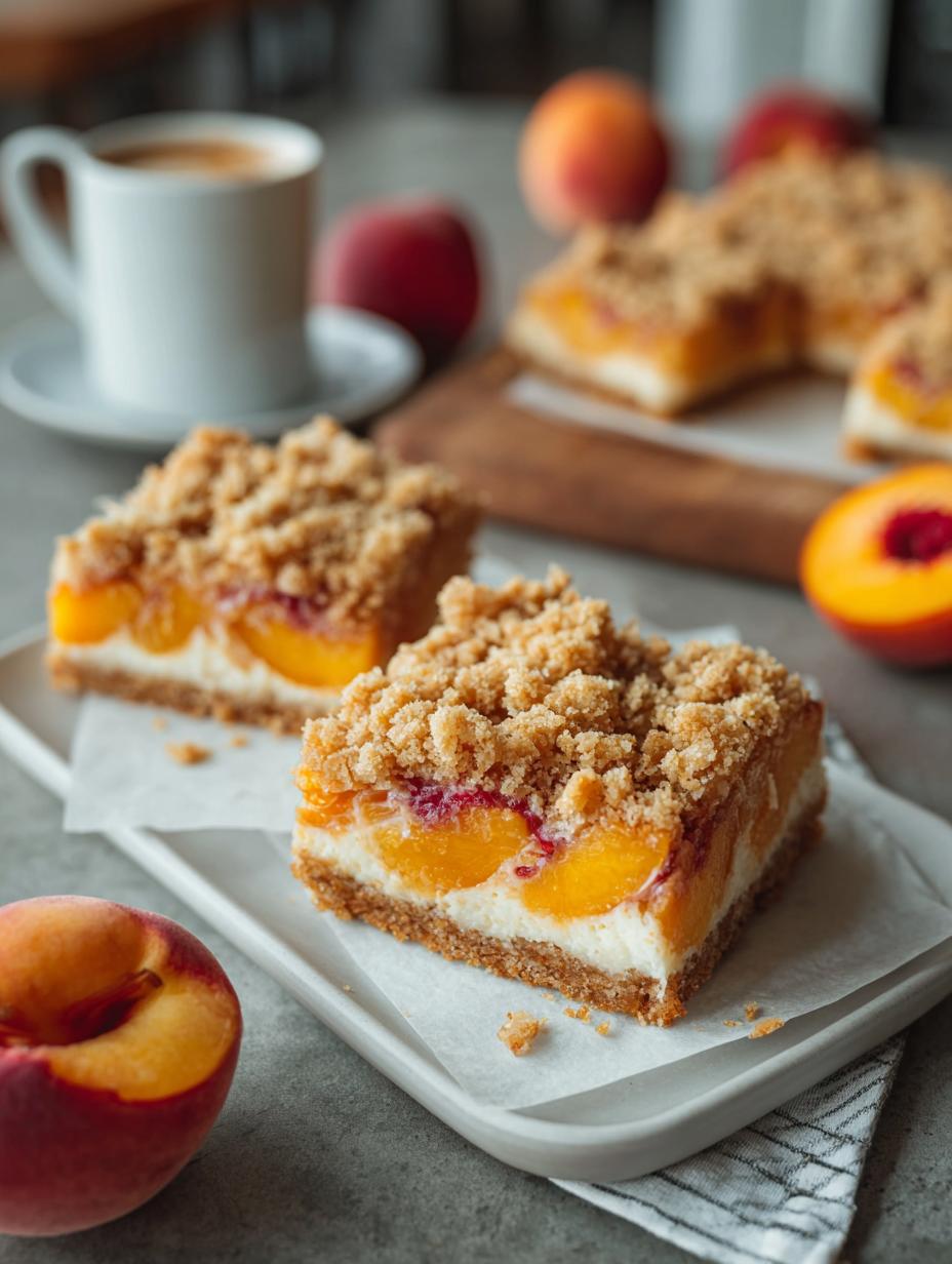 Peaches Cream Crumble Bars: 7 Reasons to Indulge Today - Peaches Cream Crumble Bars - main visual representation