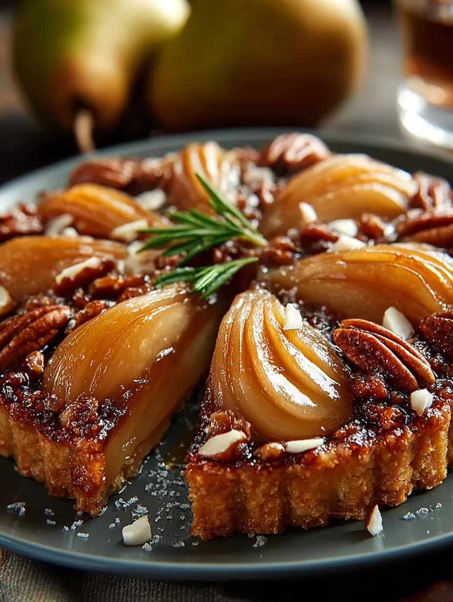 Pear Maple Pecan Tarte