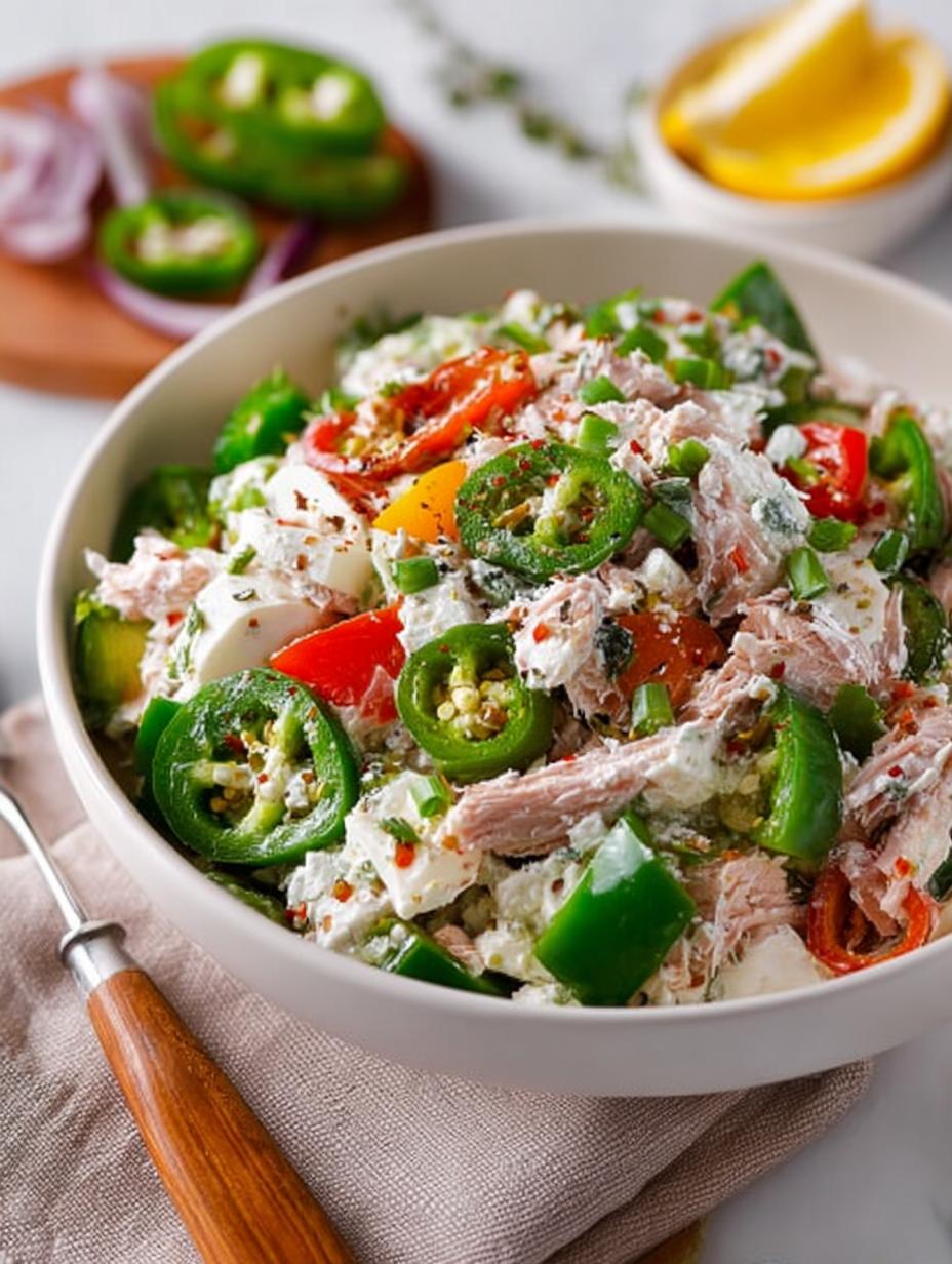 Pepperoncini Tuna Salad: 10-Minute Healthy Delight - Pepperoncini Tuna Salad - additional detail