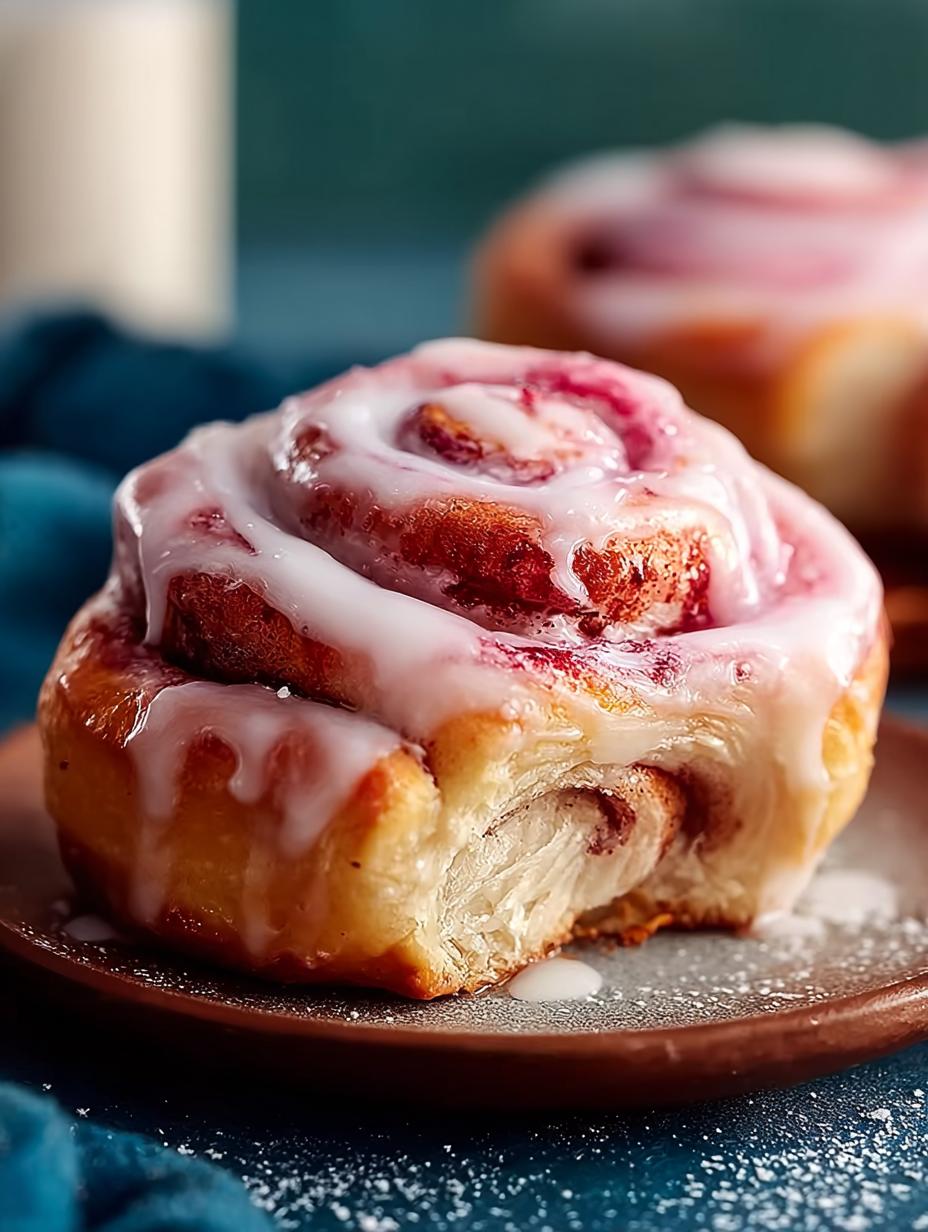 Best Pink Cinnamon Rolls Recipe for a Sweet Brunch Treat 5 Best Pink Cinnamon Rolls Recipe for a Sweet Brunch Treat - Pink Cinnamon Rolls - additional detail