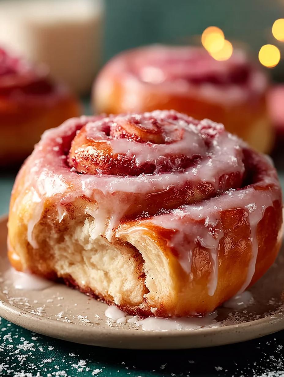 Pink Cinnamon Rolls