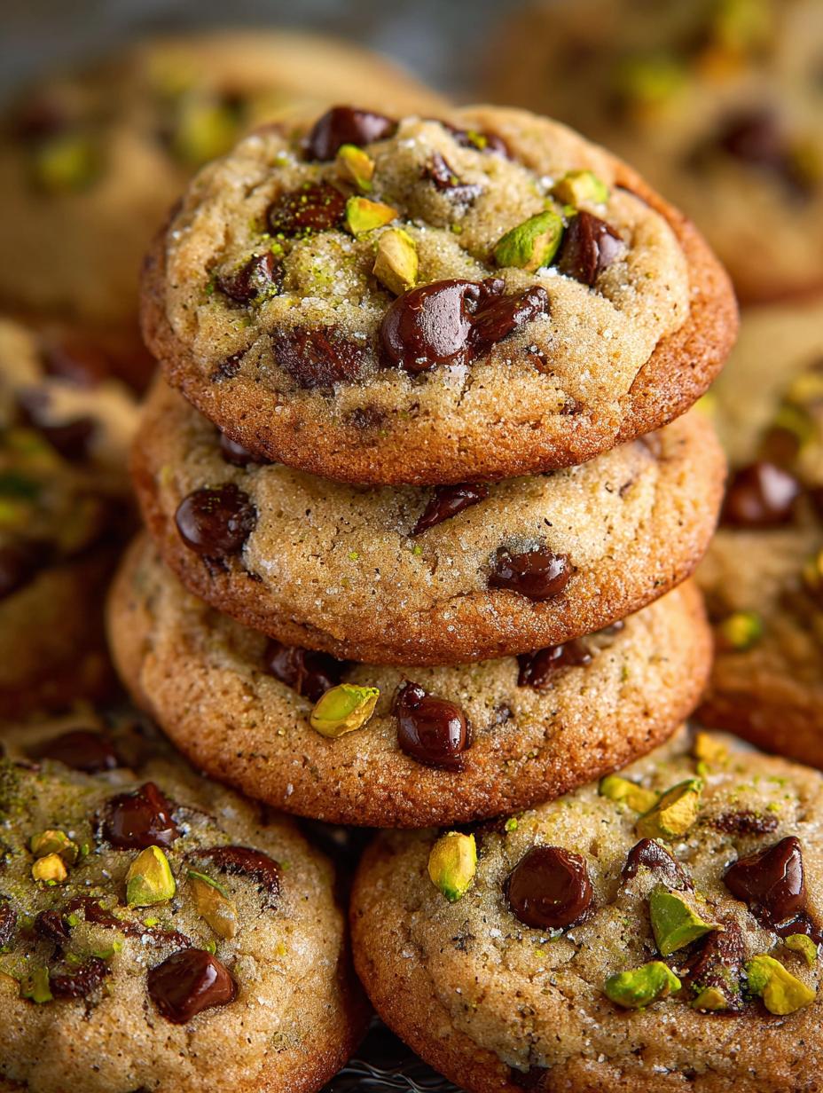 Pistachio Chocolate Chip Cookies