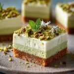 Pistachio Cream Cheesecake Bars