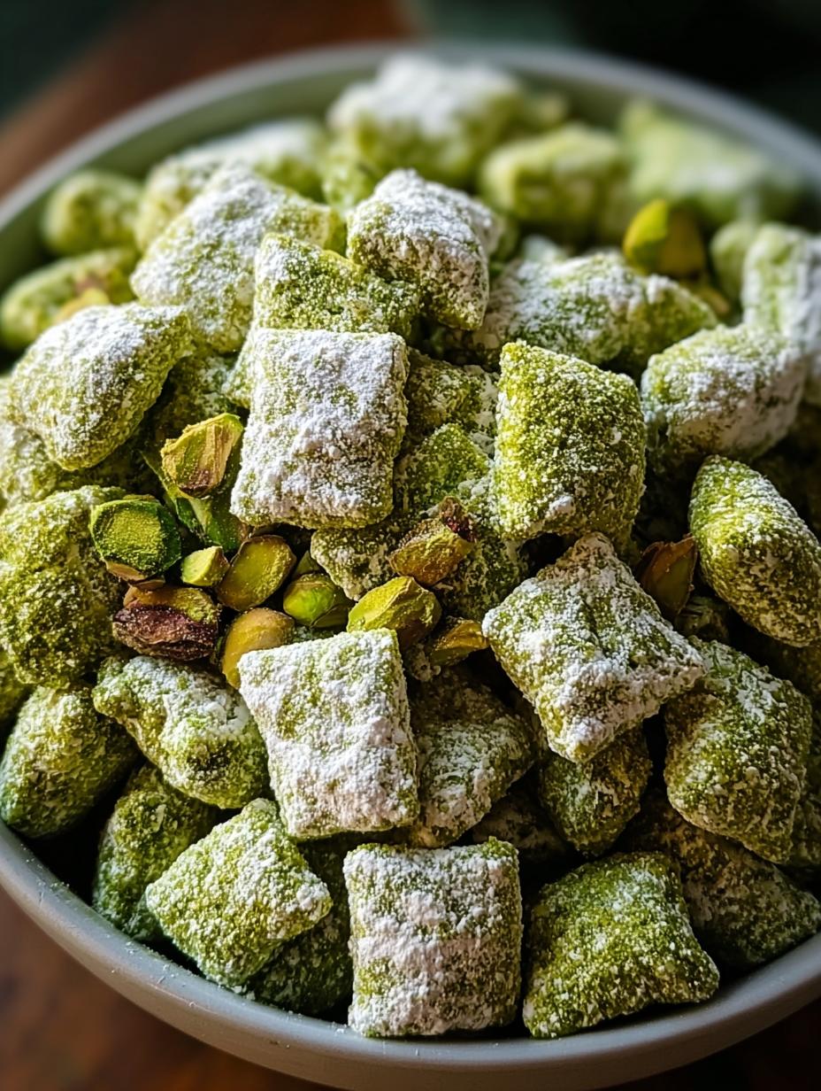 Irresistible Pistachio Puppy Chow for Sweet Bliss - Pistachio Puppy Chow - additional detail