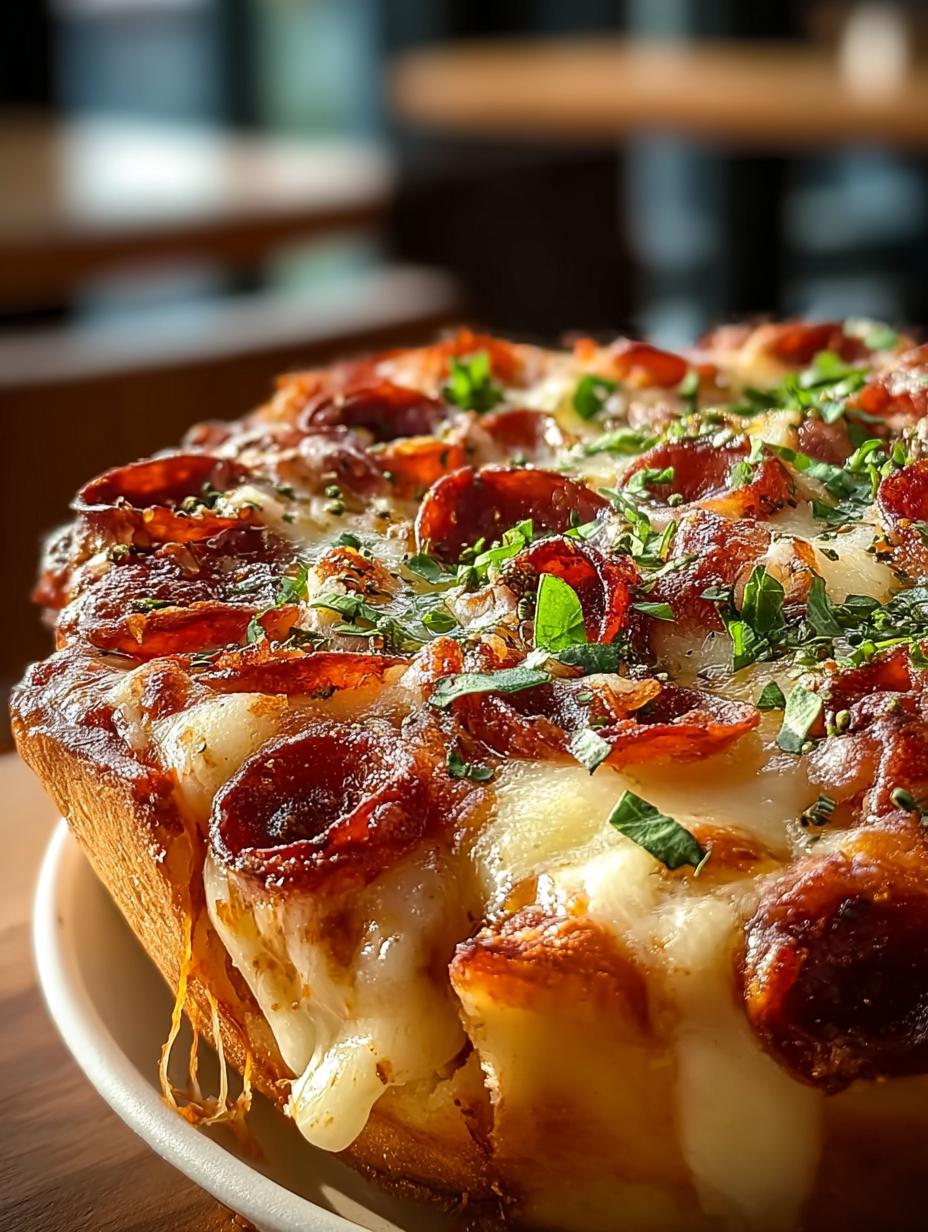 Delicious Pizza Bowl For Low served with toppings