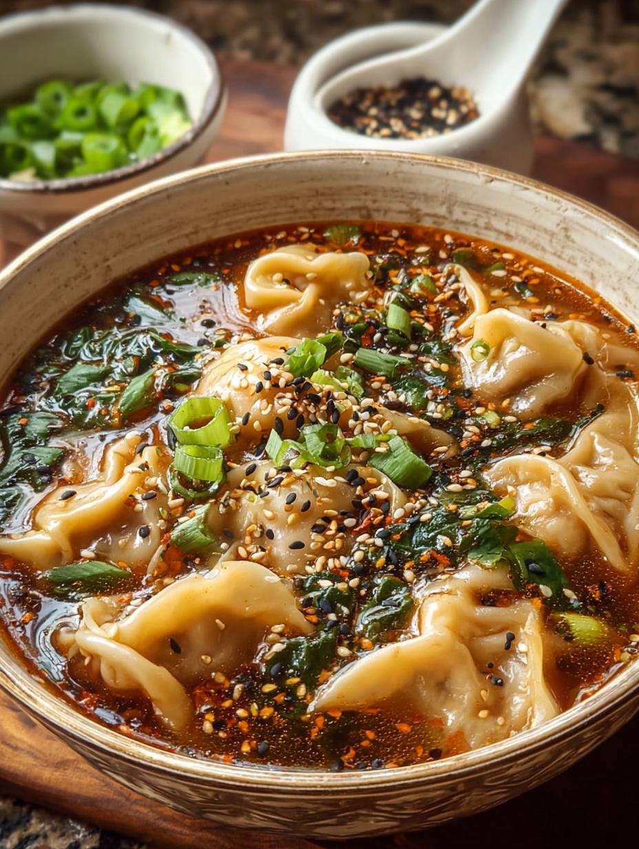 Pot Spicy Dumpling Soup