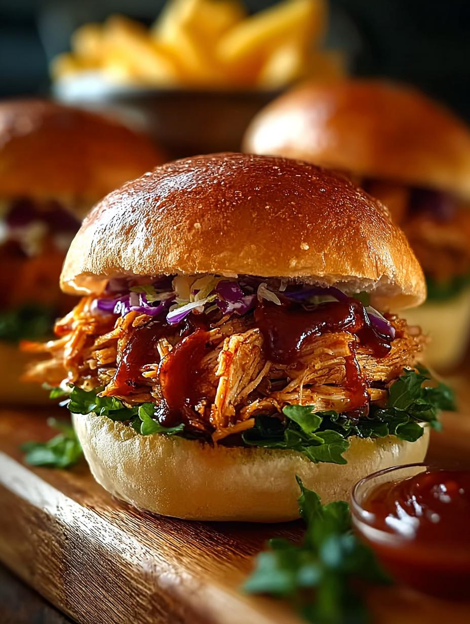 Mouthwatering Pulled Chicken Burger Recipe You'll Love - Pulled Chicken Burger - additional detail