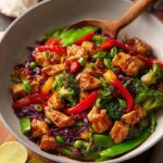 Rainbow Chicken Stir Fry