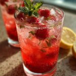 Raspberry Lemonade Mocktail Refreshing