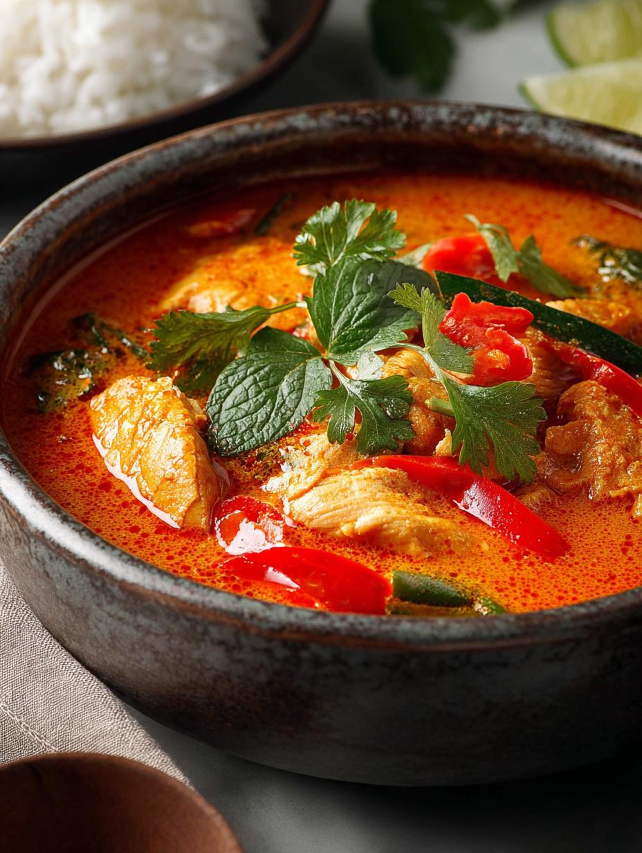 Red Thai Chicken Curry: 30-Minute Flavor Explosion 4 Red Thai Chicken Curry: 30-Minute Flavor Explosion - Red Thai Chicken Curry - main visual representation