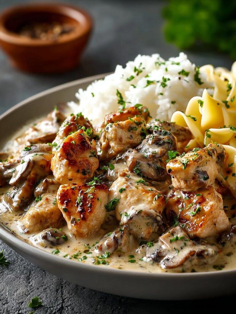 Rich Chicken Stroganoff