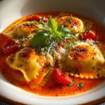 Roasted Red Pepper Ravioli