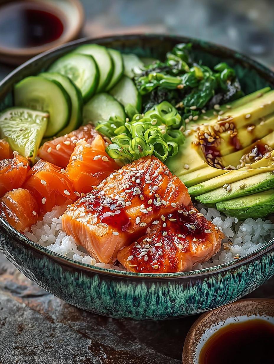 Delicious Salmon Rice Bowls High in Protein - Salmon Rice Bowls High - main visual representation