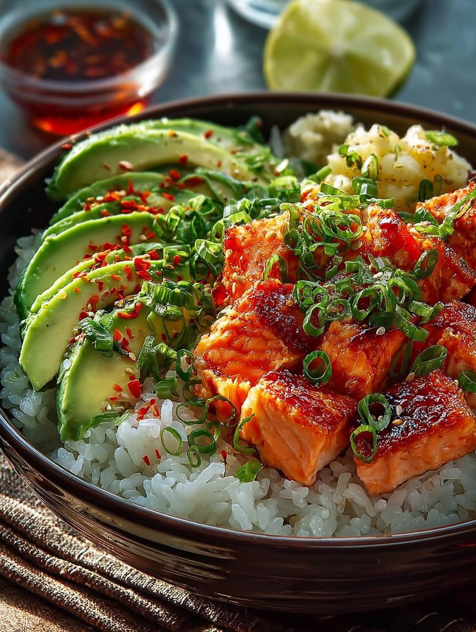 Salmon Rice Bowls High