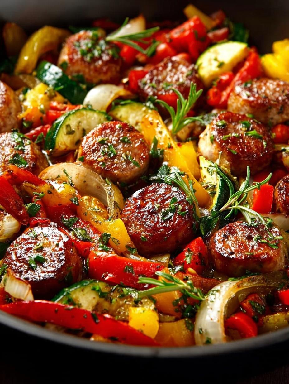 Sausage Veggies Skillet: 5 Colorful One-Pan Meals - Sausage Veggies Skillet - main visual representation