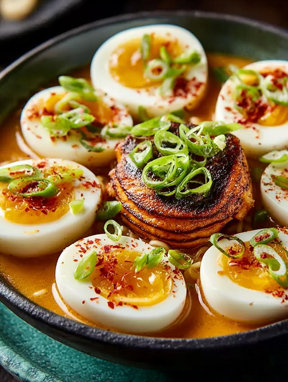 Savory Miso Ramen Deviled