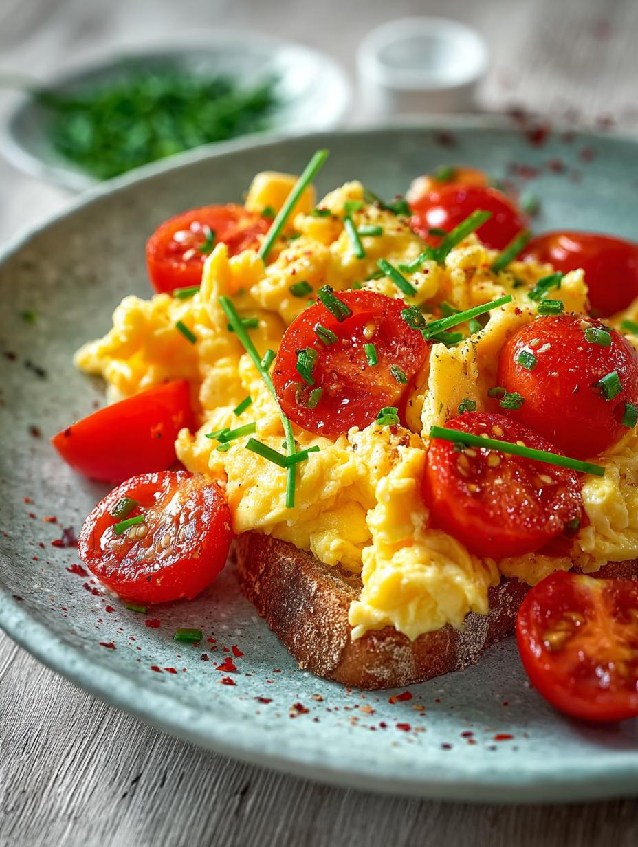 Delicious Scrambled Eggs with Tomatoes: 5 Easy Steps - Scrambled Eggs with Tomatoes - additional detail