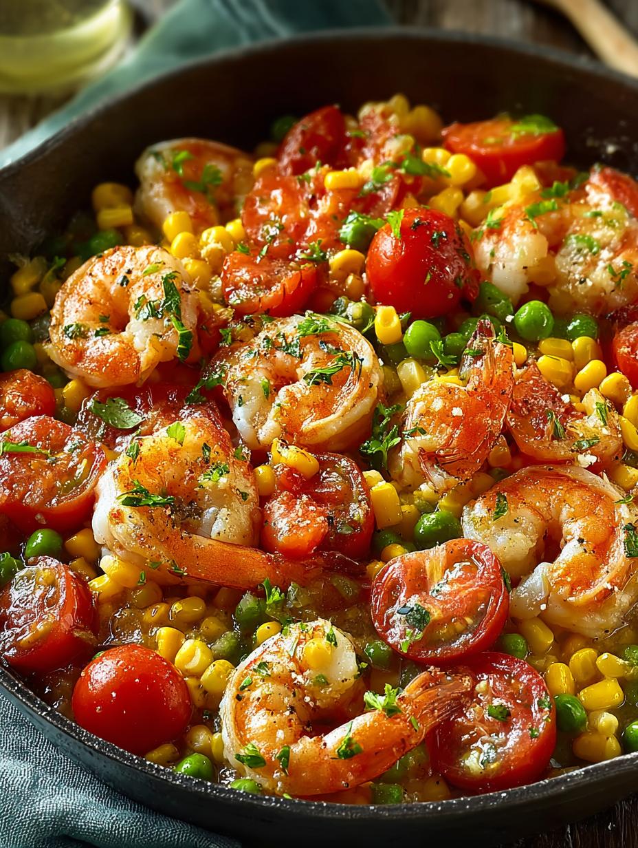 Shrimp Tomato Succotash Skillet: A Comforting 35-Minute Meal - Shrimp Tomato Succotash Skillet - main visual representation