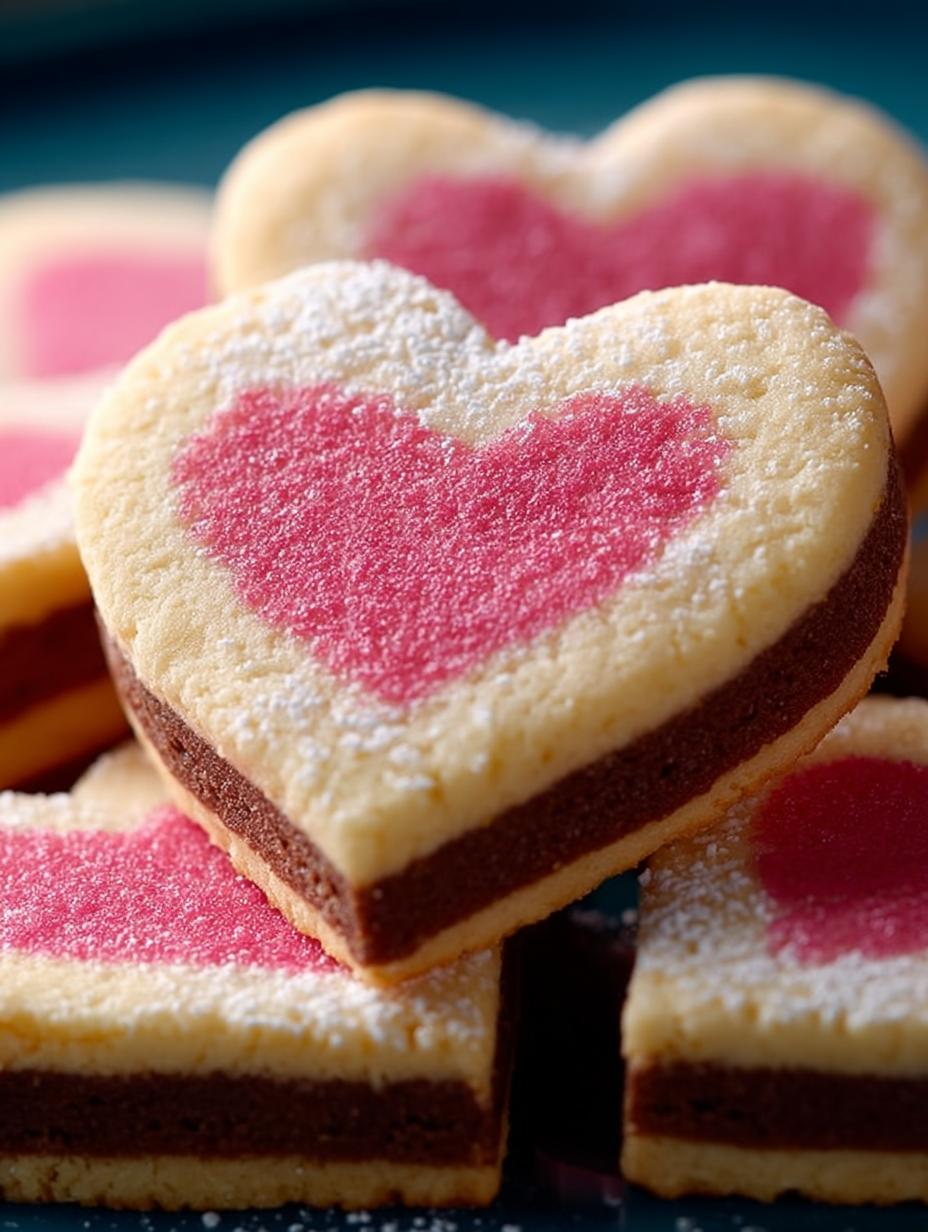 Slice Bake Heart Cookies