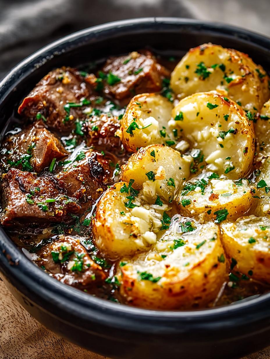 Slow Cooker Garlic Butter