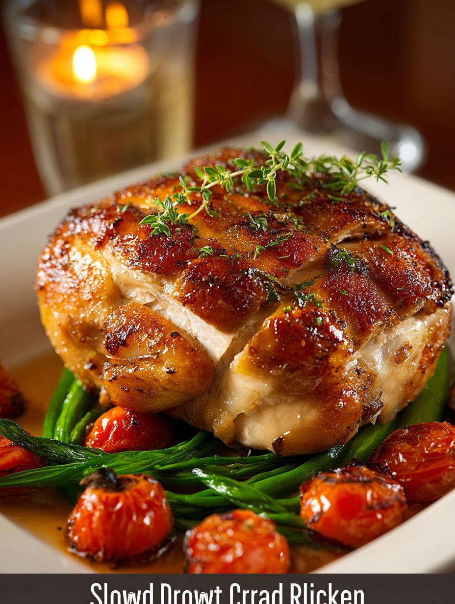 Slow Drunk Roasted Chicken