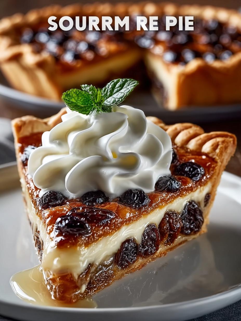 Sour Cream Raisin Pie