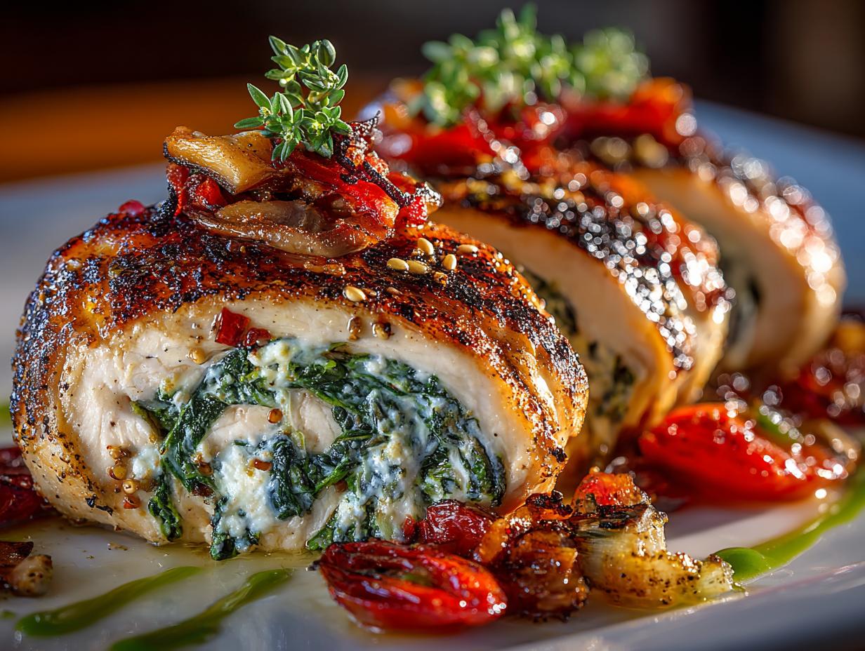 Spinach Stuffed Chicken Breast