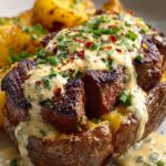 Steak Stuffed Potatoes with