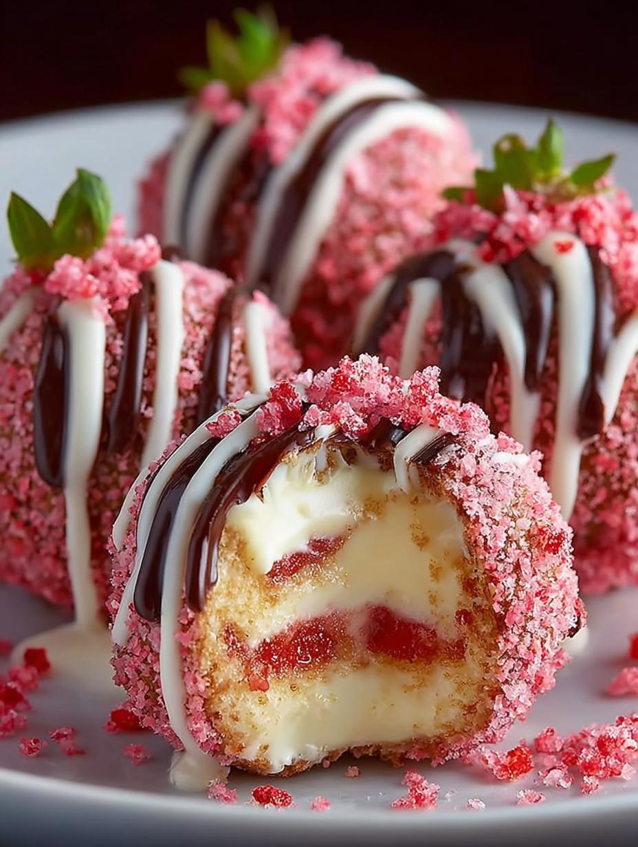Strawberry Cheesecake Truffle Balls