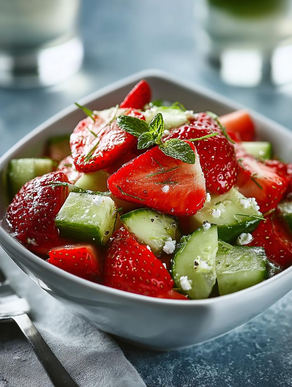 Refreshing Strawberry Cucumber Salad: 4 Ingredients to Love - Strawberry Cucumber Salad - main visual representation