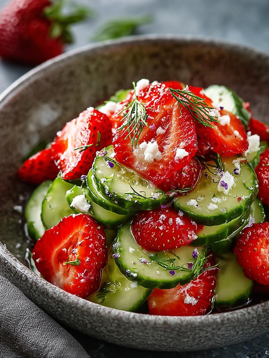 Strawberry Cucumber Salad