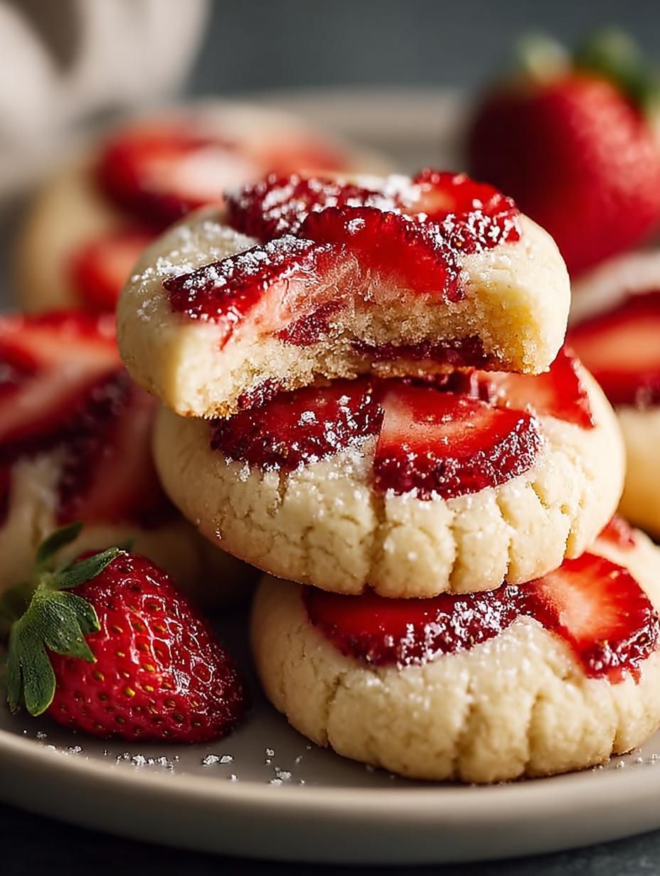Delicious Strawberry Shortbread Cookies You Can’t Resist - Strawberry Shortbread Cookies - additional detail