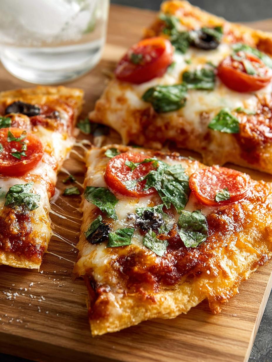 Stuffed Crust Tortilla Pizza