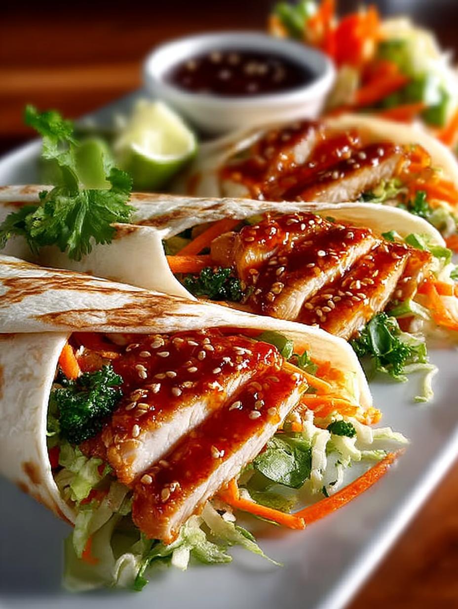 Sweet Chili Chicken Wraps