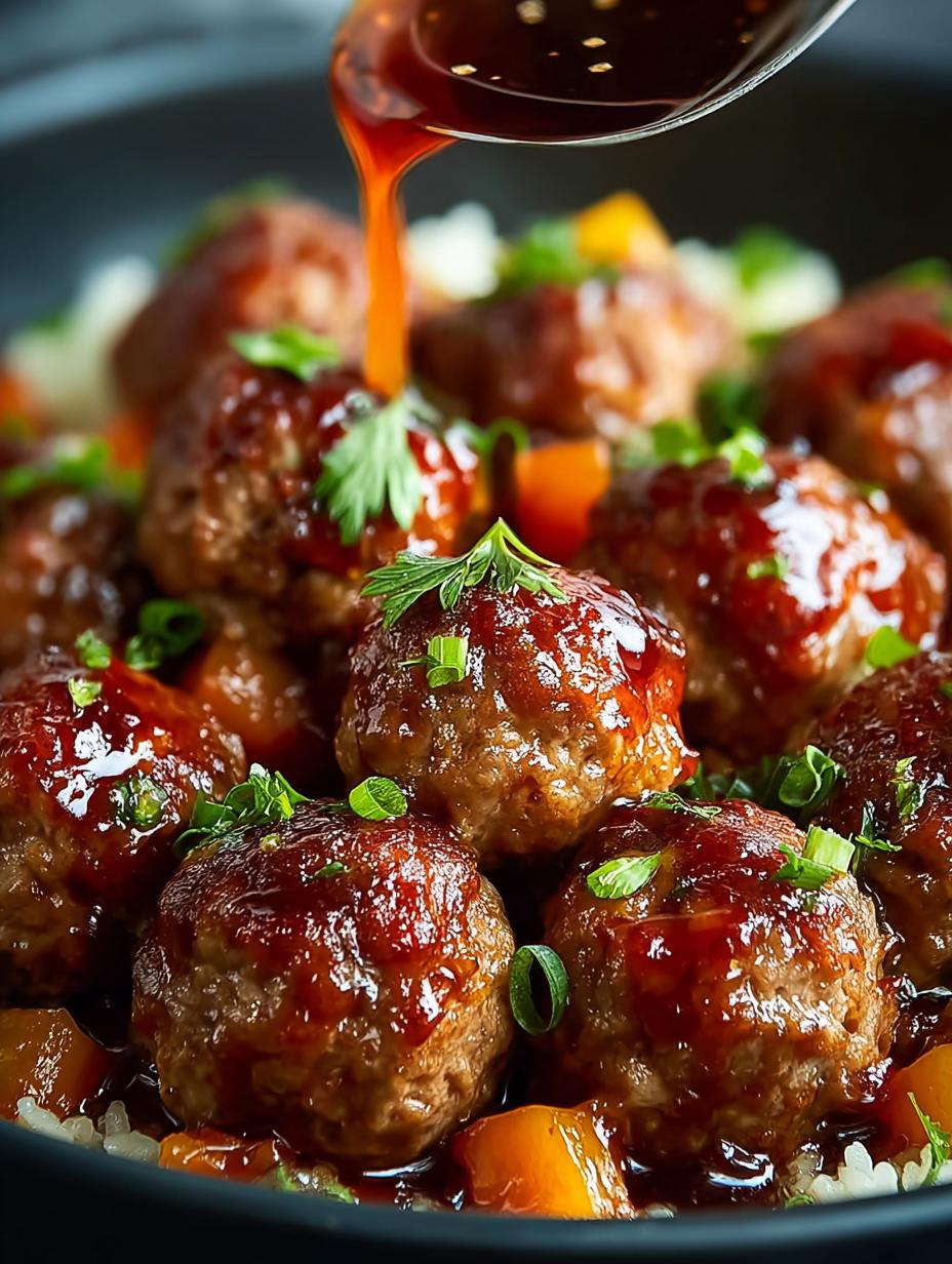 Sweet Sour Meatballs: 7 Steps to Delicious Comfort Food - Sweet Sour Meatballs - main visual representation