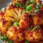 Sweet Spicy Baked Cauliflower