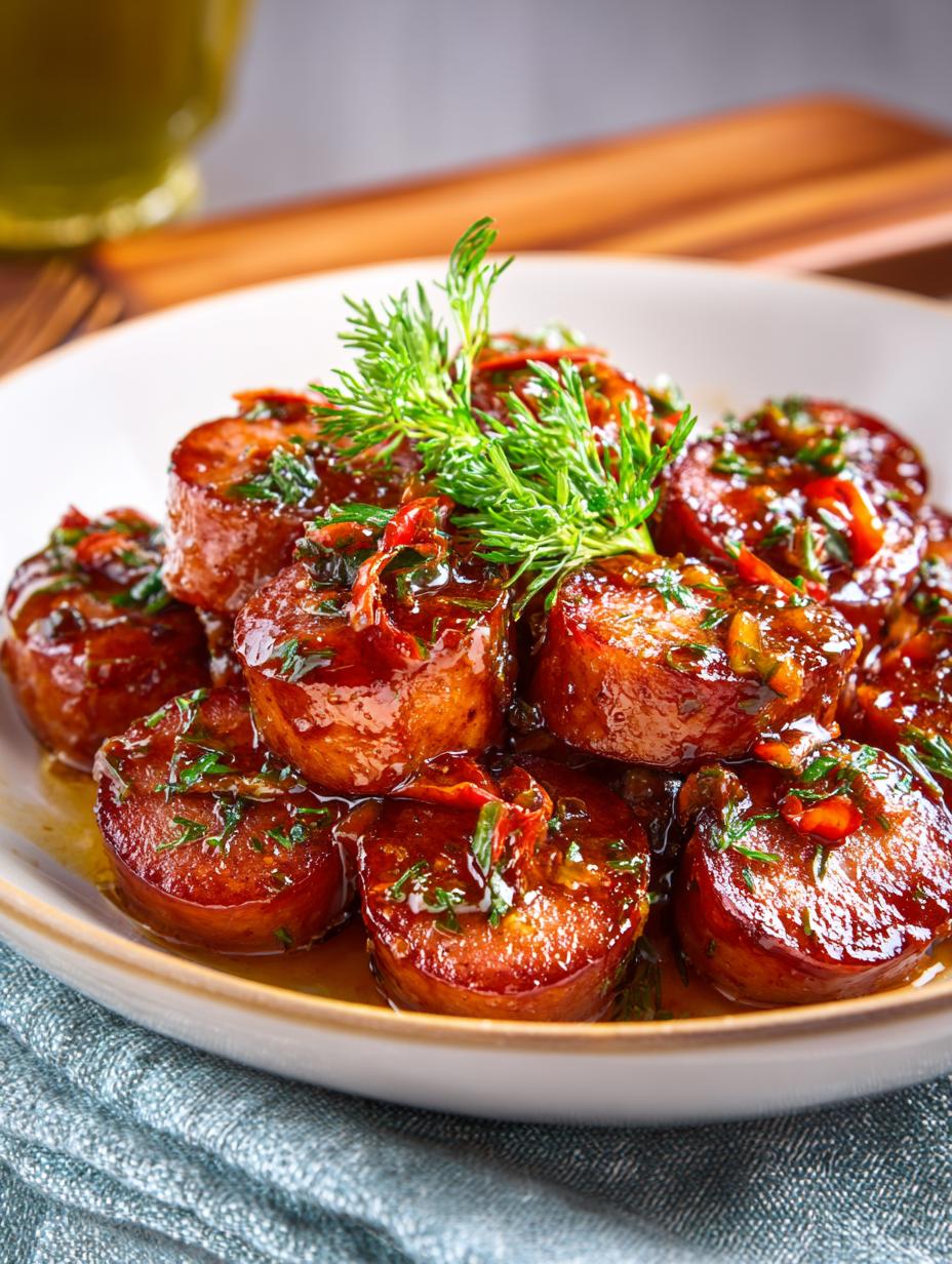 Sweet Spicy Kielbasa Bites